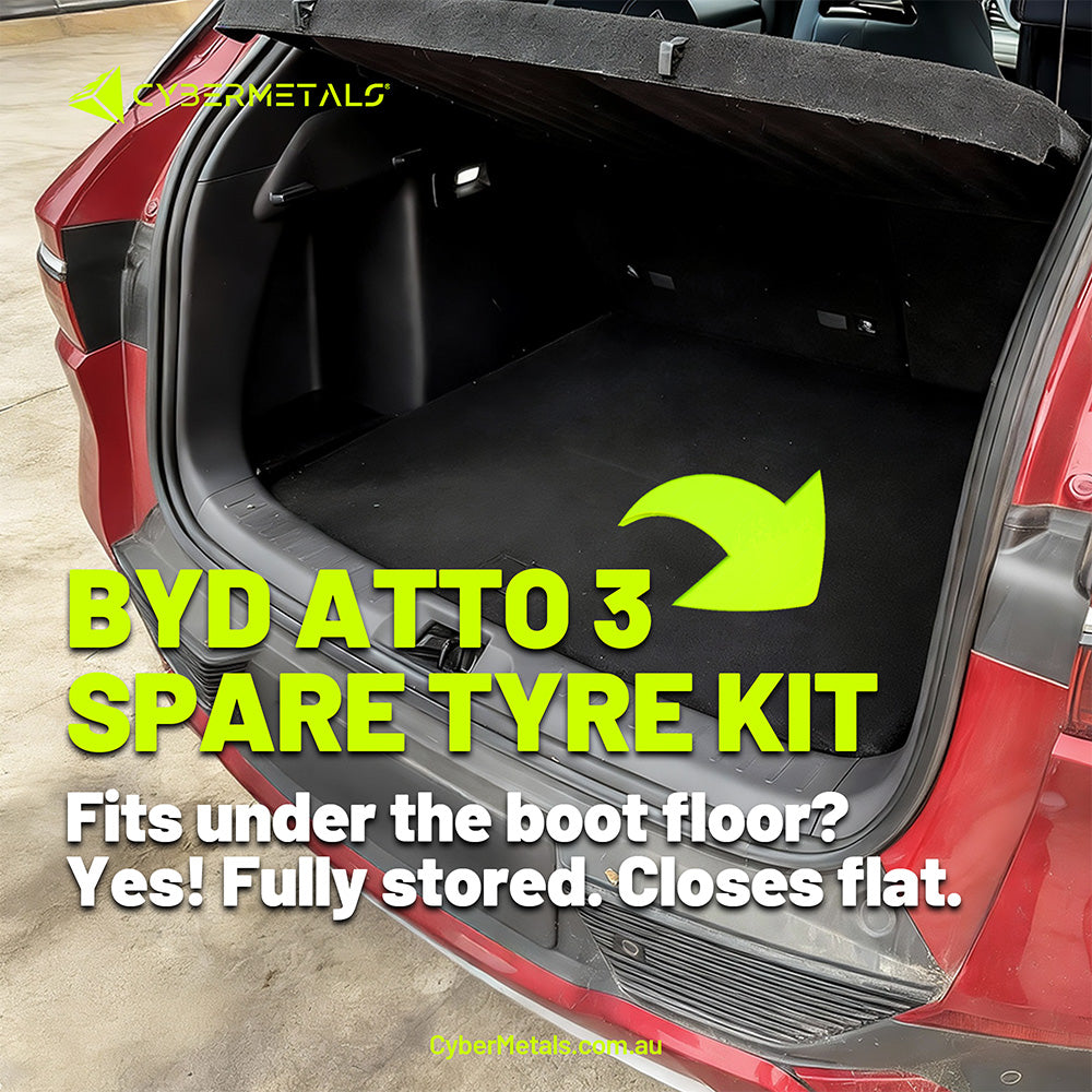 How a Spare Tyre Can Fit Under the Boot Floor of the BYD Atto 3