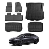 Tesla Model Y Juniper 6PCS Full Interior Mat Set 3D XPE All-Weather Custom Fit Liner
